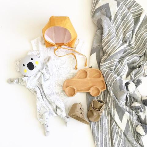 TopKnot Girl blogger features Banjo Kippin baby comforter