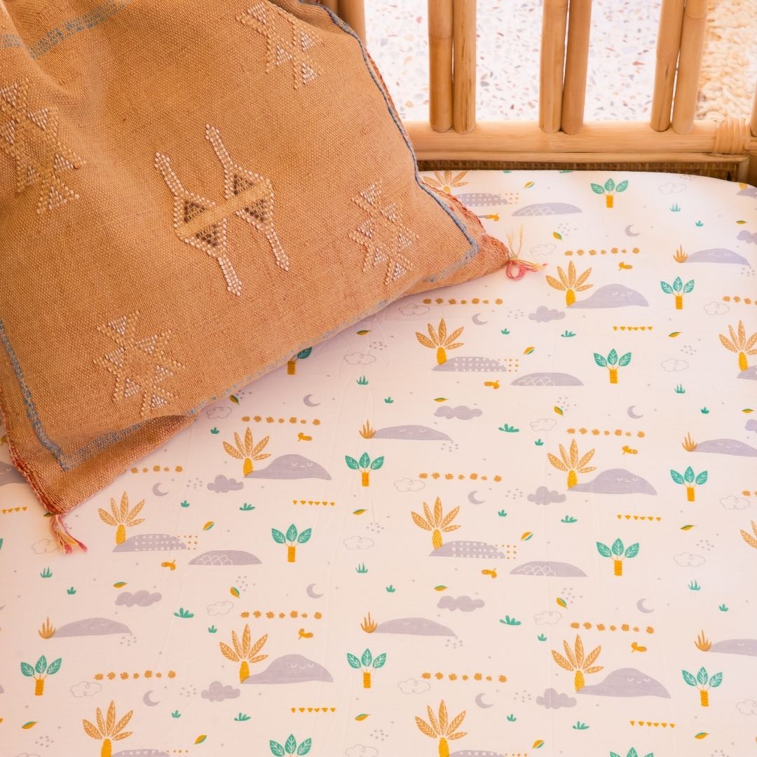 Desert Cot Sheet - Organic Cotton Jersey