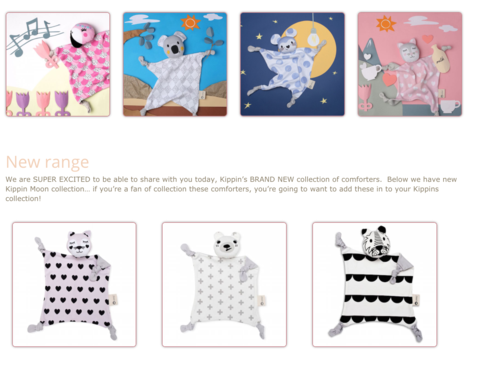 Kippins collection featured on Baby Berry Collective