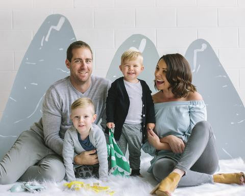 Kippins founder Heather Rowland and family