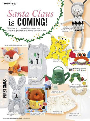 Mother and Baby magazine features Kippins in Christmas gift guide