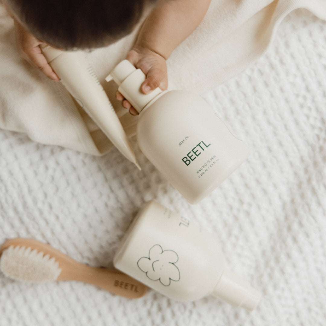 BEETL Baby Cream in 250ml jar with soft, creamy texture, suitable for gentle baby skin care.