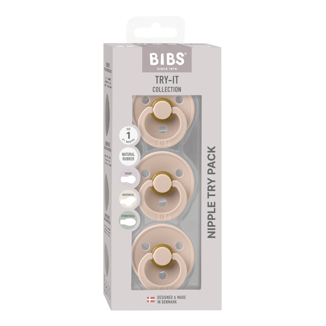 BIBS Try-it Colour 3pk - Blush