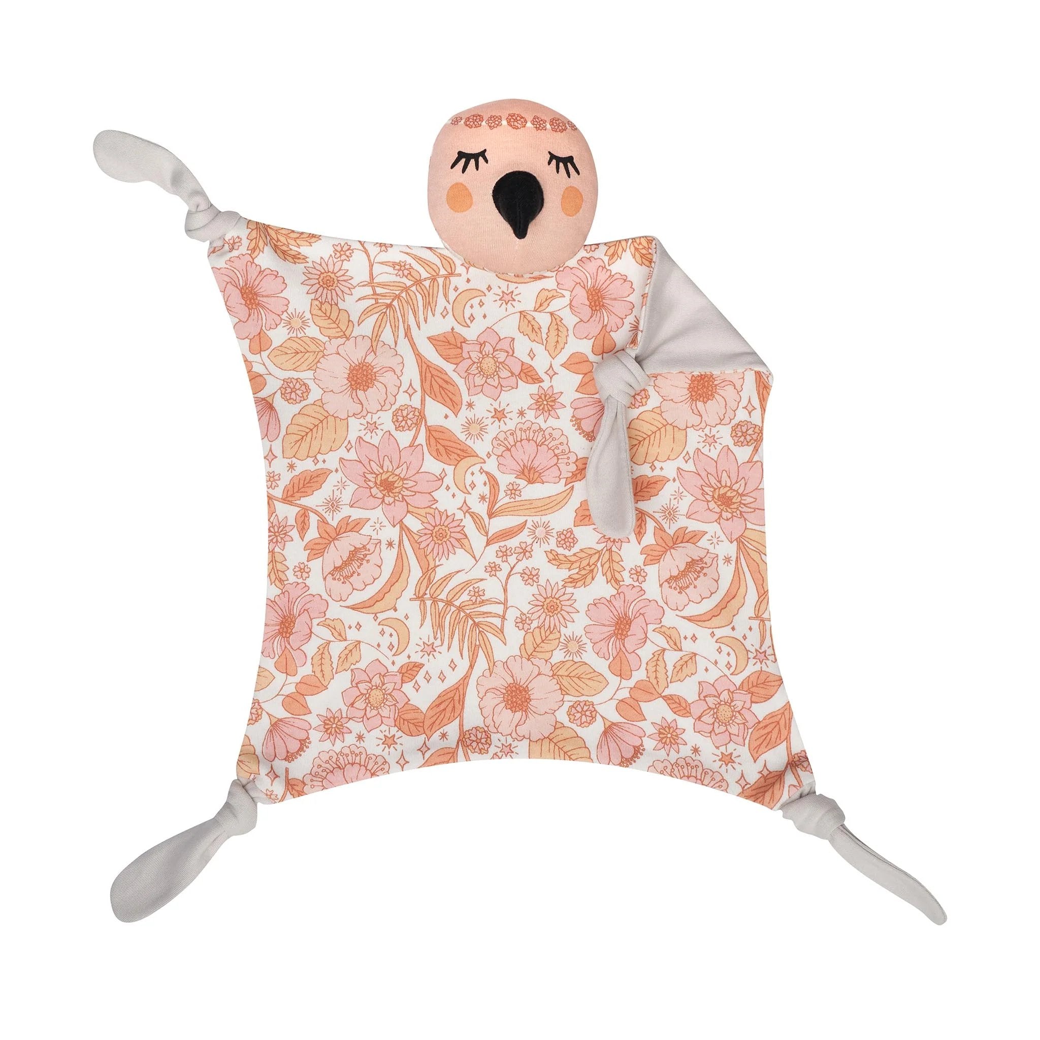 Kippins Coco Kippin organic cotton baby comforter cuddle blankie with soft, plush fabric and gentle design for infants.