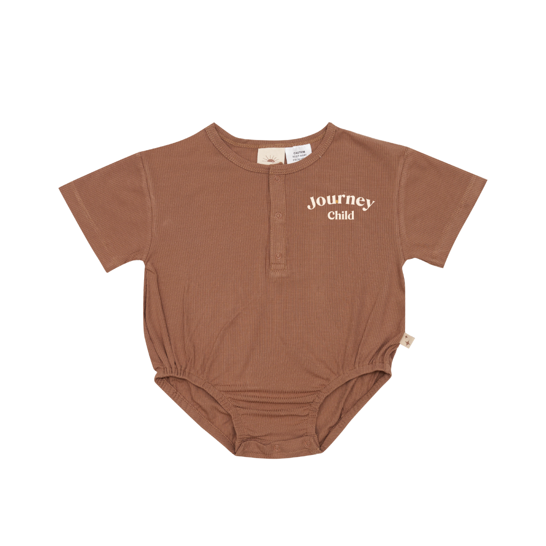 Signature Tee Romper - Cinnamon (7609234653433)