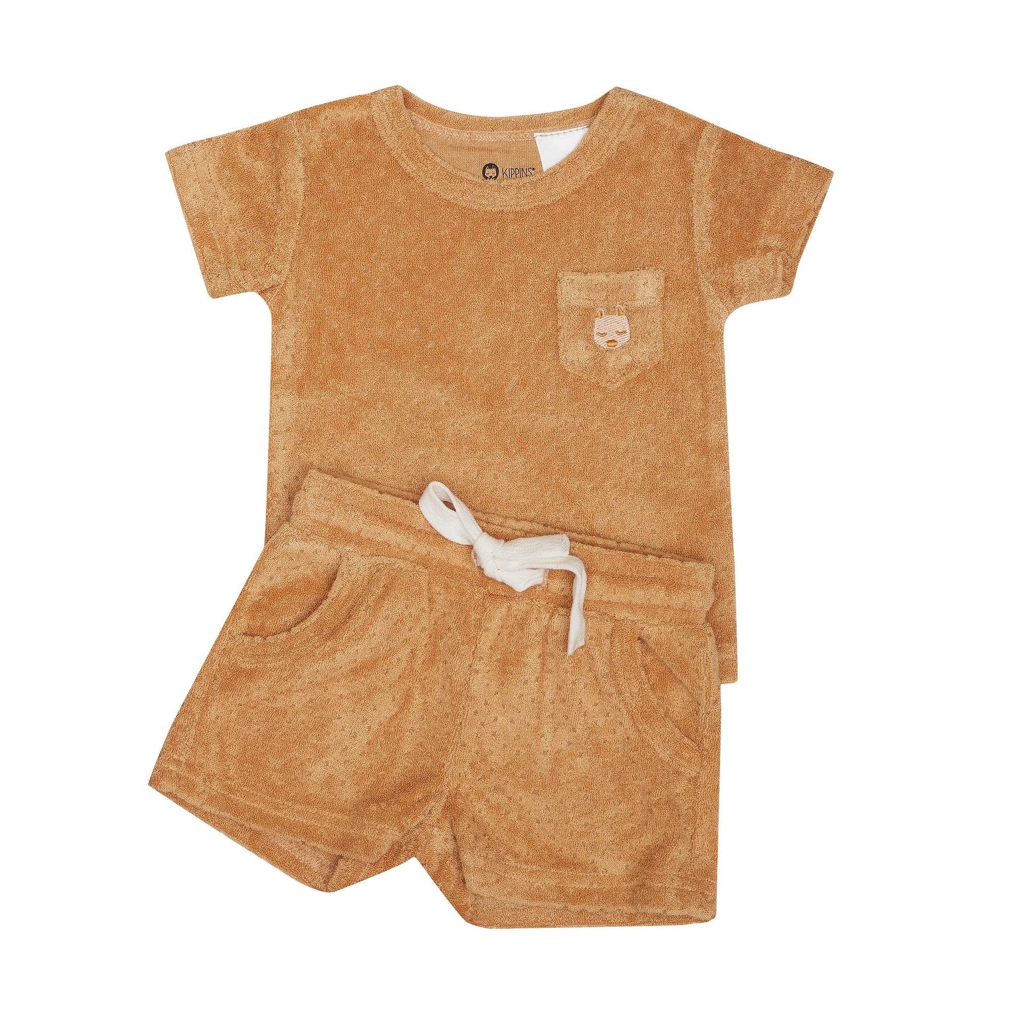 Summer Terry Lounge Set - Biscuit (7492282417401)