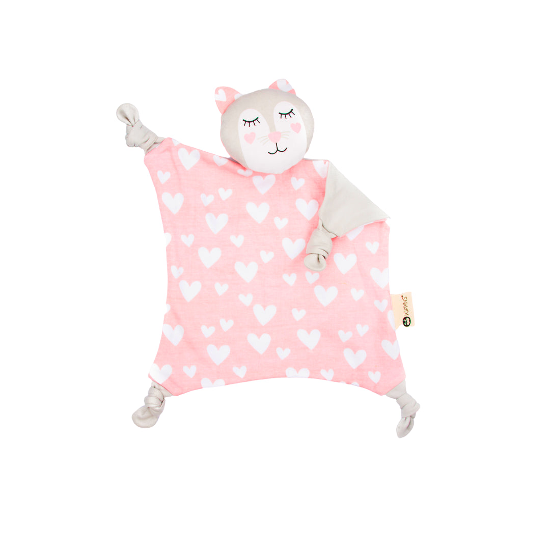 (SECONDS) Kitty Kippin Organic Cotton Baby Comforter (7676181774585)