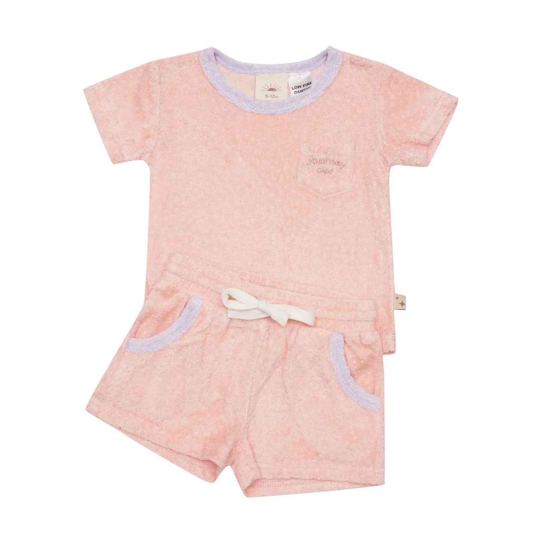 Kids Lounge Set in Vacay Coral (7566391705849)