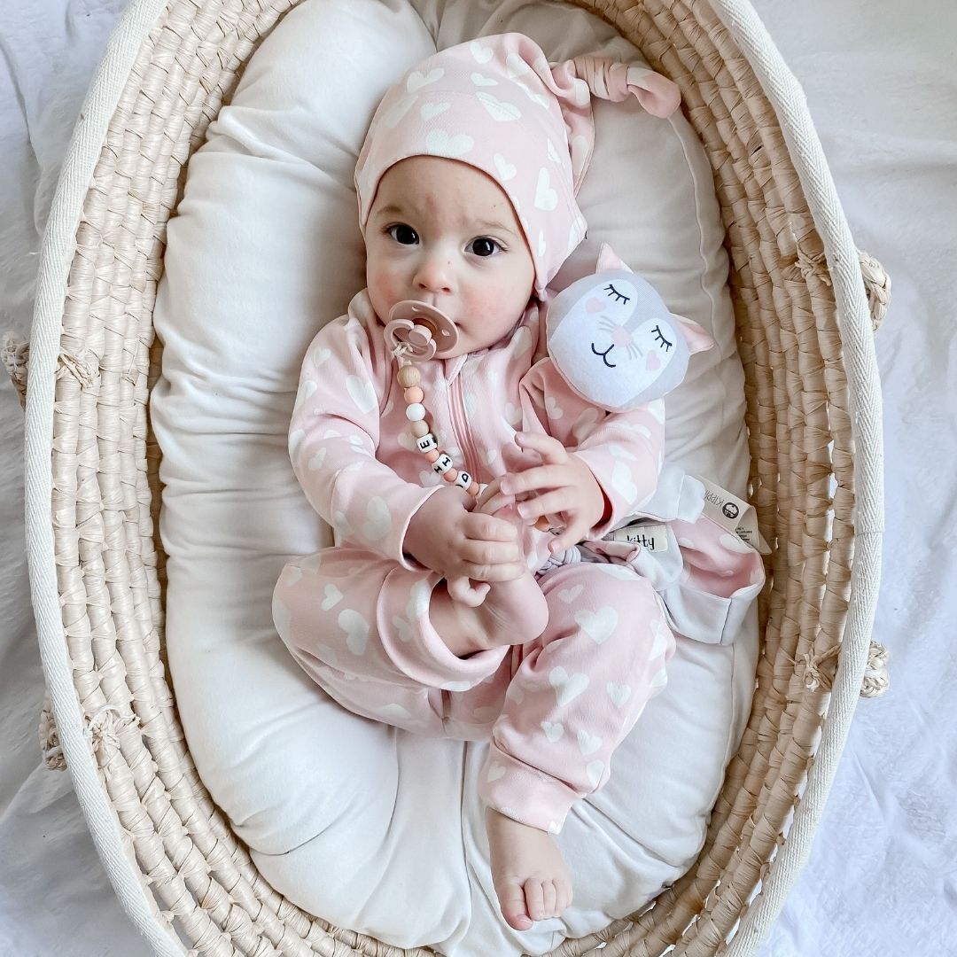Kitty Kippin Organic Cotton Baby Comforter (7081241351)