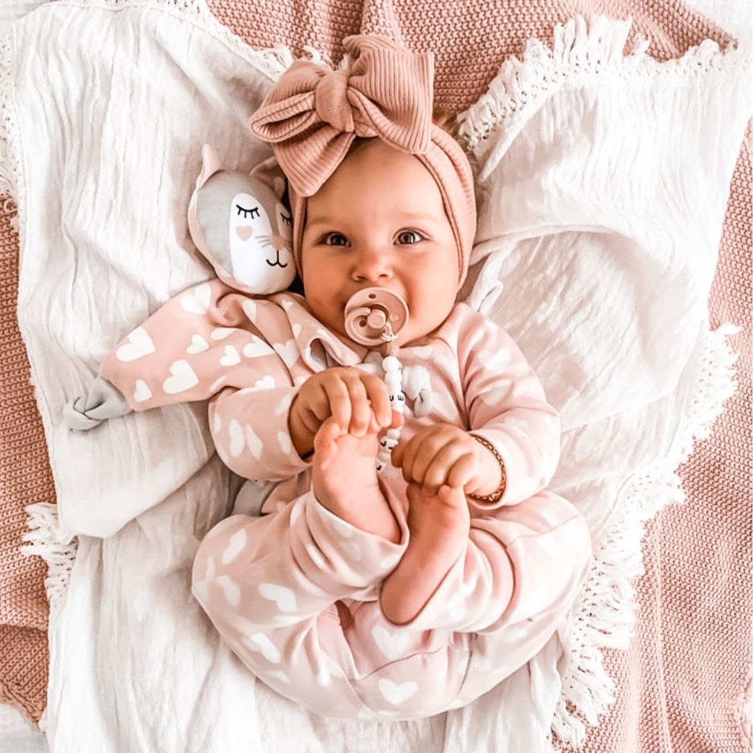 (SECONDS) Kitty Kippin Organic Cotton Baby Comforter (7676181774585)