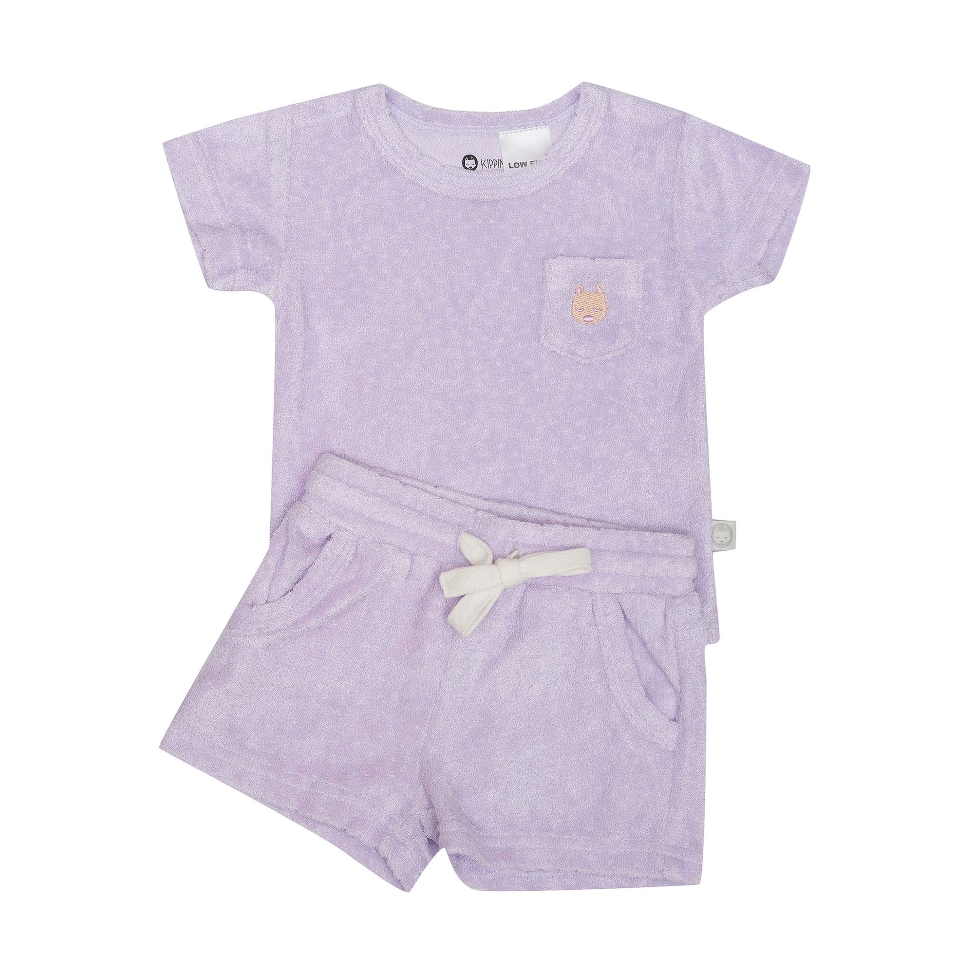 Summer Terry Lounge Set - Lilac (7492283269369)